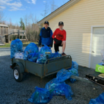 Zack Rogers and Devin MacPhee collecting