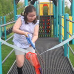 Charlee’s dream becomes reality as accessible playground opens at Enfield District School