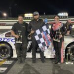 Vaughan holds off Thorne for Sportsman feature win; Hallahan grabs podium in mini stock