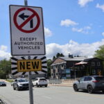 New no-left-turn sign installed on Fall River Road aims to ease congestion, improve safety