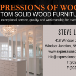 Expressions of Wood – Business Card -JULY